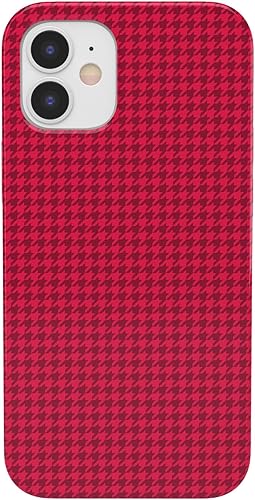 Casely Funda para iPhone 11 Mejor vestida Funda rosa de pata de gallo