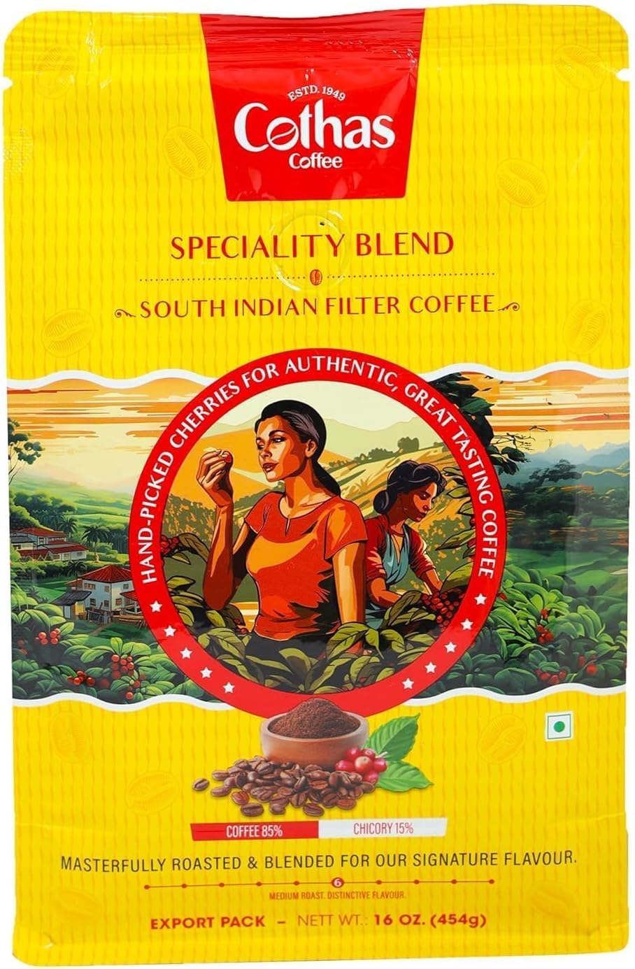 Cothas Speciality Blend 85:15 South Indian Filter Coffee 454g
