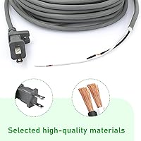 Vista 2 de Cable de alimentación para aspiradora de 36 pies, 17/2, 12 amperios, compatible con aspiradora Biessll, para todas las aspiradoras verticales, cable