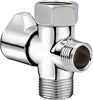 Vista 10 de Adaptador en T de válvula de cierre LUXE Bidet de 7/8" x 7/8" x 1/2" para bidés, compatible con accesorios de bidé de la serie NEO