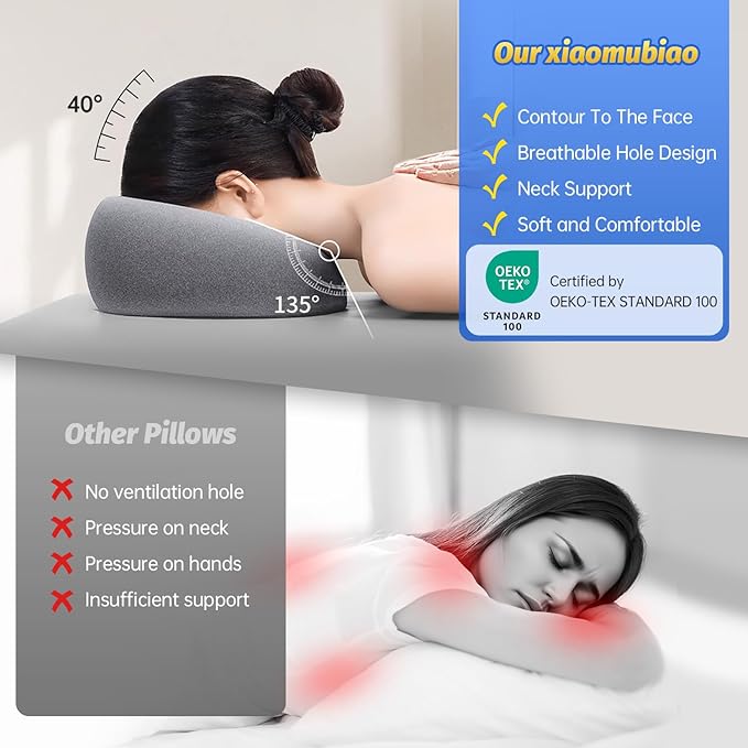 Almohada Facial para Camilla de Masaje con Funda Removible G miniatura 7