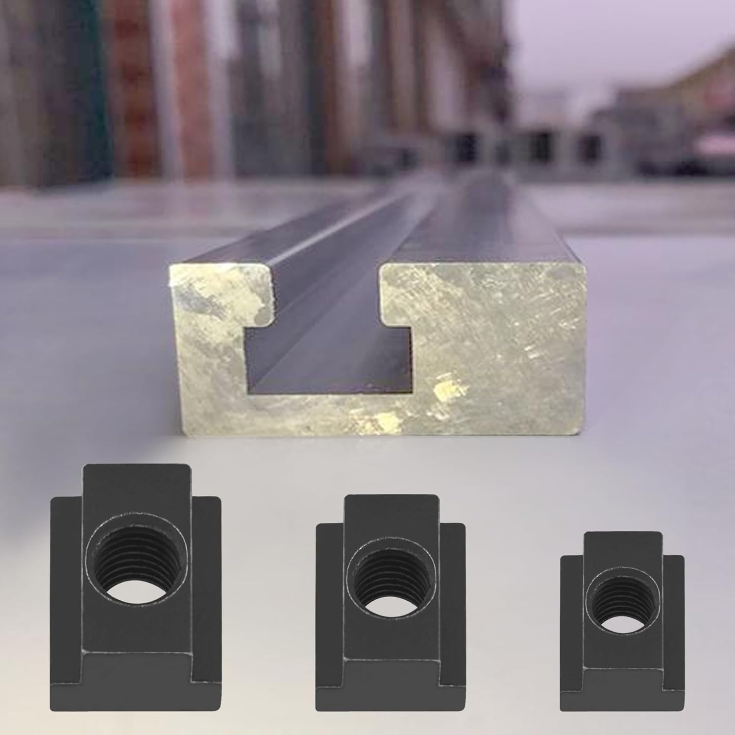 6 PCS T-Slot Nuts,T-Sliding Nut Blocks – Ideal for Machine Tool Workbenches (M8)