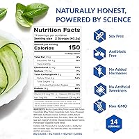 Vista 5 de BioTrust Proteína en polvo baja en carbohidratos, deliciosa mezcla de suero y caseína de vacas alimentadas con pasto sin hormonas, sin OMG, sin