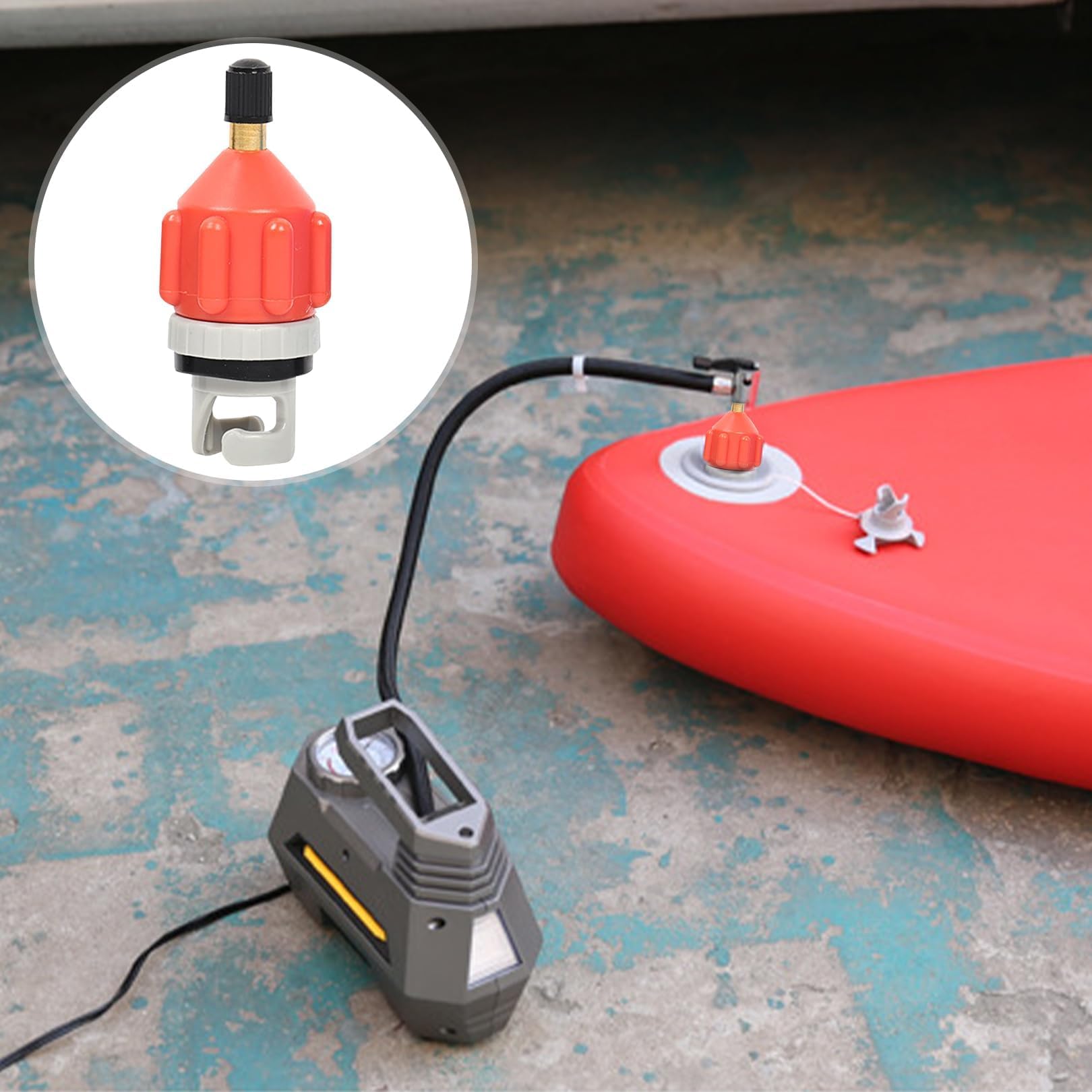 xianshi Sup Accessori,Sup Adapter per compressore, Board Paddle Paddle Pompa Stand Up,Gonfiabile per barca gonfiabile, adattatore per pompa gonfiabile, adattatore per pompa sup