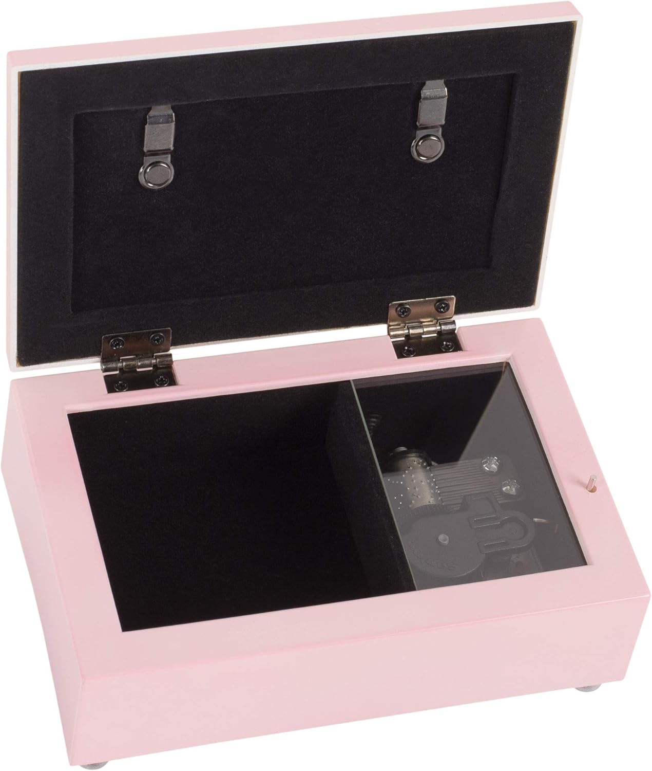 Cottage Garden Child of God in Christ Through Matte Pink Jewelry Music Box Plays Jesus Loves Me