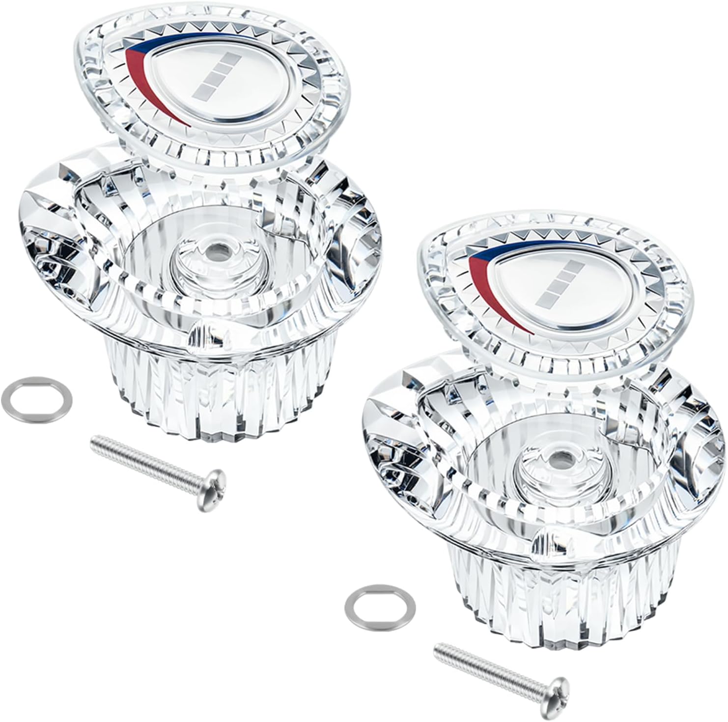 96797 Shower Handle Replacement, Compatible with Moen Chateau Single-Handle Tub/Shower Handle, Shower Knob Replacement Kit, for 1225 Cartridge, Include Screws (1)