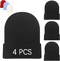 DASSNANE Winter Beanie Hats for Men & Women - Soft Knitted Ski Hats, Warm Double-Layered, Stretchy One Size Fits Most