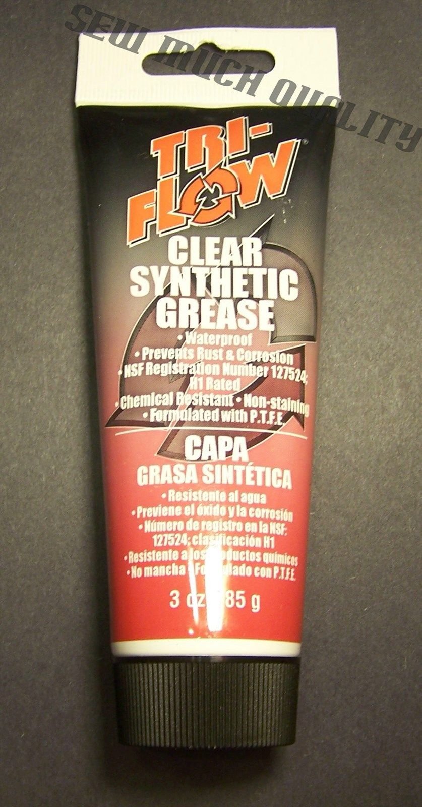 GREASE Tri-Flow 3oz. Tube Clear Synthetic Lubricant Sewing Machine Gears Parts supplier:sew_much_quality