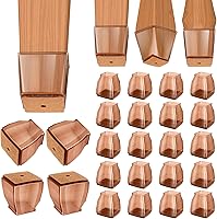 Vista 19 de BALEINE Paquete de 16 protectores de silicona para patas de silla, tapas protectoras de patas de taburete, tapas antideslizantes para patas de silla