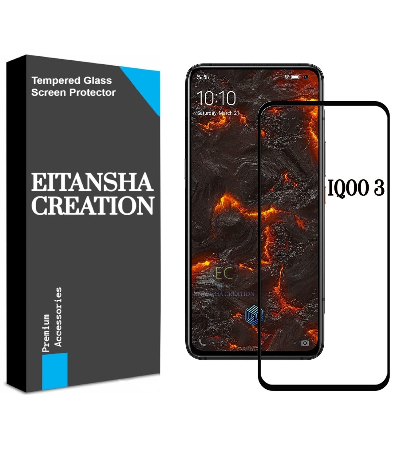 EITANSHA CREATION Edge to Edge Tempered Glass Screen Protector Compatible With IQOO 3 / Vivo V17 / Vivo V17 Pro with Easy Installation kit (B08LGJ5THR) Amazon Price History, Amazon Price Tracker