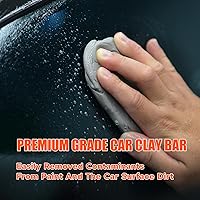Vista 2 de Barra de arcilla gris de 10.58 oz – Arcilla para detalles de automóviles de grado pesado para pintura, vidrio y cromo – Fuerte poder de limpieza