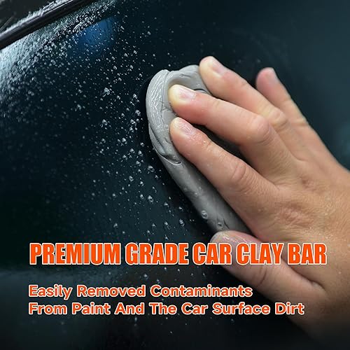 Miniatura 2 de Barra de arcilla gris para detalles de automóviles - Limpiador de arcilla no abrasivo para pintura, vidrio y cromo - Seguro para autos nuevos y