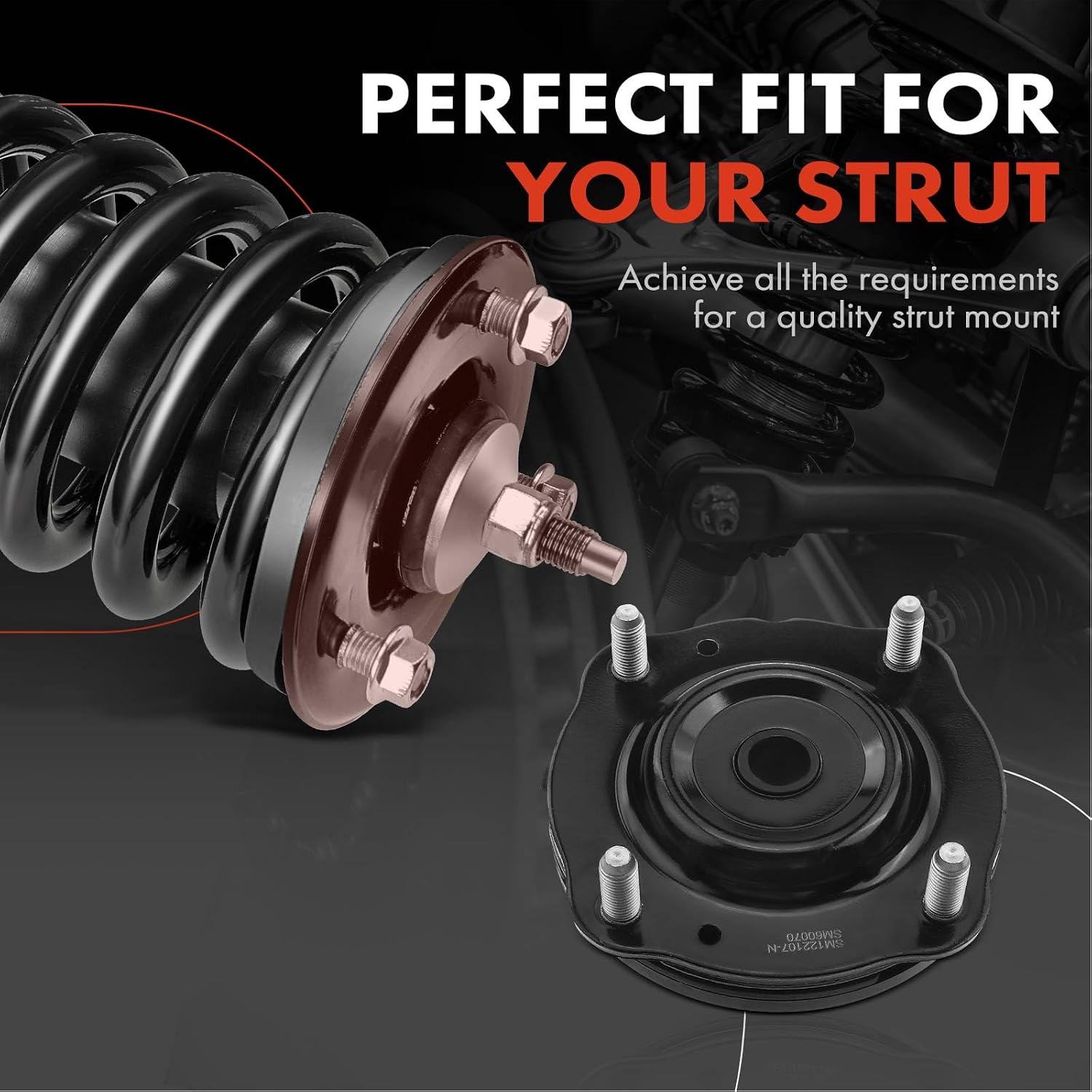 A-Premium Front Strut Mount Compatible with Toyota Land Cruiser 2008-2018 | V8 5.7L, Front Driver or Passenger Side