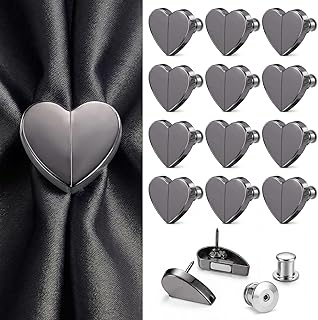 AceOrbit 8 Pair Magnetic Curtain Closure Detachable, Heart Shaped Curtai...