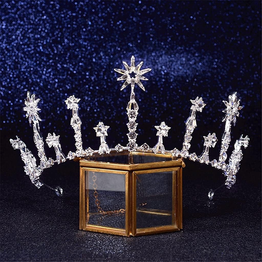 Sparking Wedding Crown Tiaras Rhinestone Prom Crown Coronet Crystal Hair Jewelry