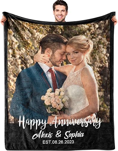 Miniatura 19 de Envía al Día Siguiente Manta Personalizada con Texto de Imagen Manta Personalizada de Arrecife Mantas de Collage de Fotos Regalos Personalizados