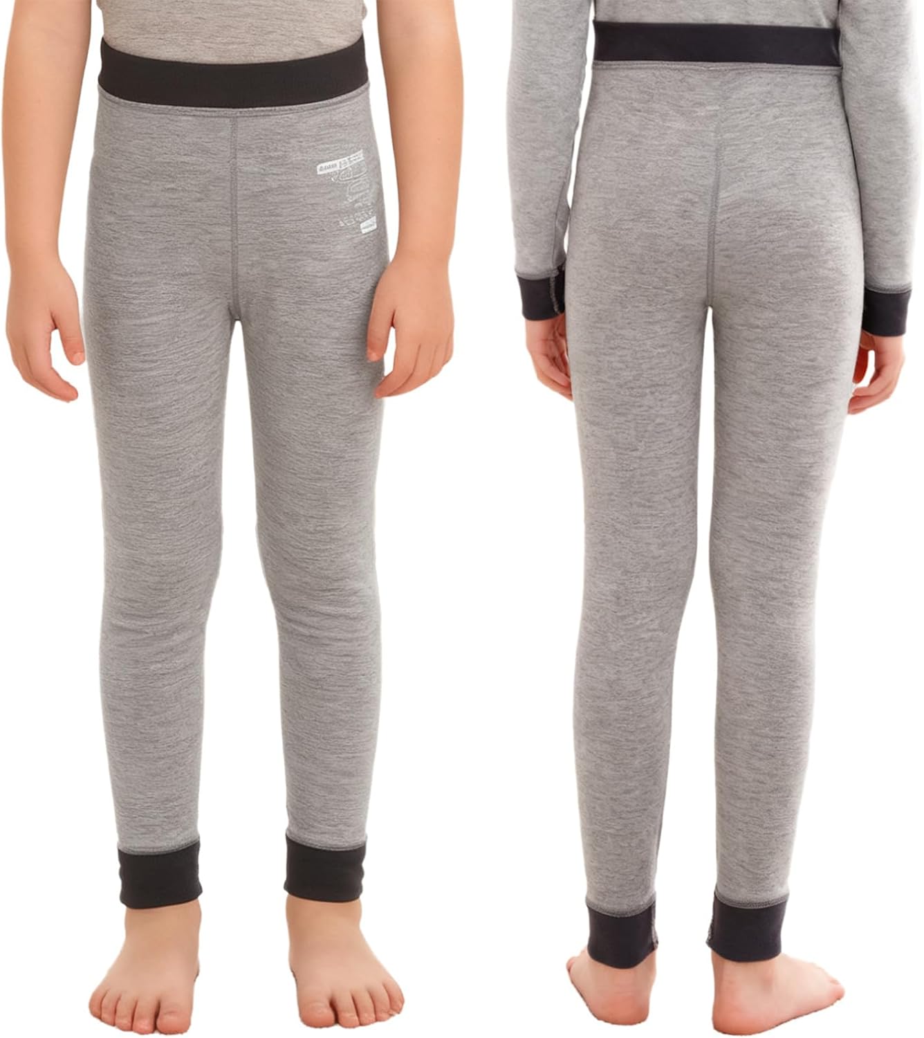 YiZYiF Little Girls Soft Stretchy Thick Pants Fleece Lined Leggings Winter Warm Bottoms Cold Weather Thermal Tights