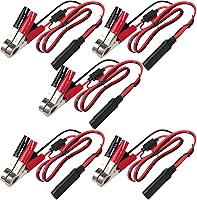 Vista 11 de SPARKING Clip de cocodrilo de batería de 1.5 pies y 12 V a SAE 2 pines, cable de desconexión rápida SAE a cable de abrazadera de batería, fusible