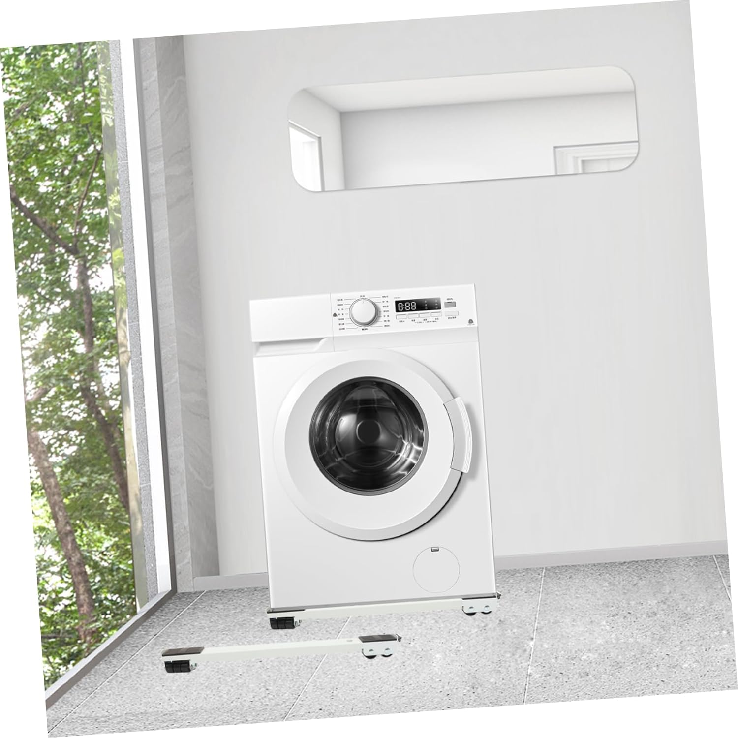 jojofuny Extendable Appliance Rollers Easy Sliders Washer Fridge Moving Bracket Non-Slip Pads for Washing Machine Refrigerator Dryer