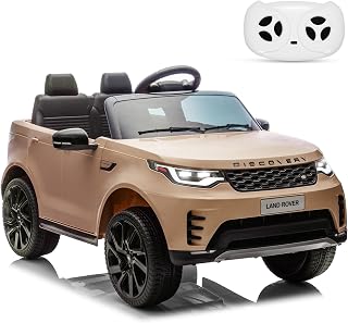 Licensed Land Rover Discovery 12v Ride on Car for Kids,2 Person Seating, Parent Remote Control,Kids Electric Car with LED Lights, MP3/USB, Slow Start, for 3-8 Years Old
