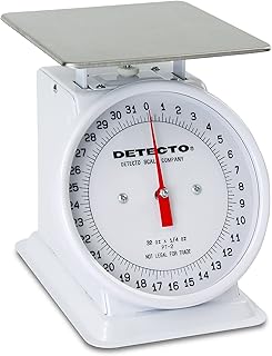 Detecto PT-2 Top Loading Fixed Dial Scale, 32 oz. Capacity, 5.75