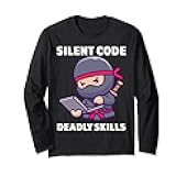 Ninja Lover Programmer Funny Coding Programming Long Sleeve T-Shirt