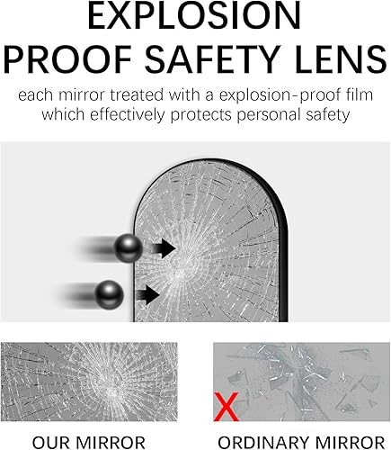 Miniatura 7 de Niccy Espejos ovalados de longitud completa de 65 x 22 pulgadas, espejo largo de pared con marco de aluminio, espejos de cuerpo grande para sala de