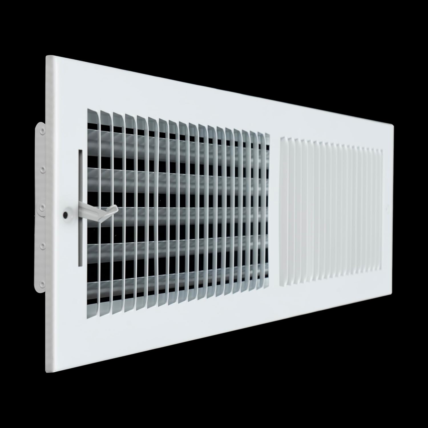 Fits 20x6 Duct Opening 2 Way Steel Air Supply Diffuser by Handua | Register Vent Cover Grille for Sidewall and Ceiling | White | Outer Dimensions: 21.75" X 7.75"