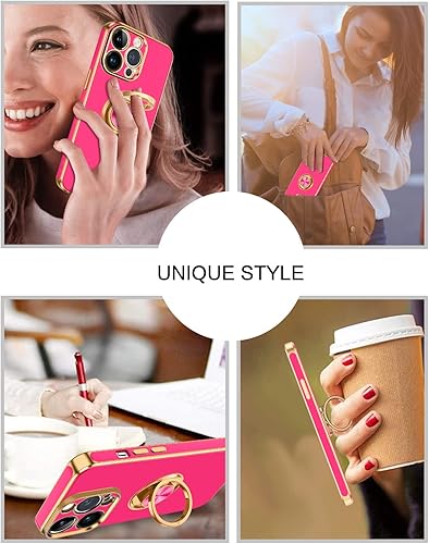 Miniatura 9 de BENTOBEN Funda para iPhone 14 Pro Max, delgada, ligera, soporte de anillo de 360, soporte de soporte para automóvil, a prueba de golpes, para