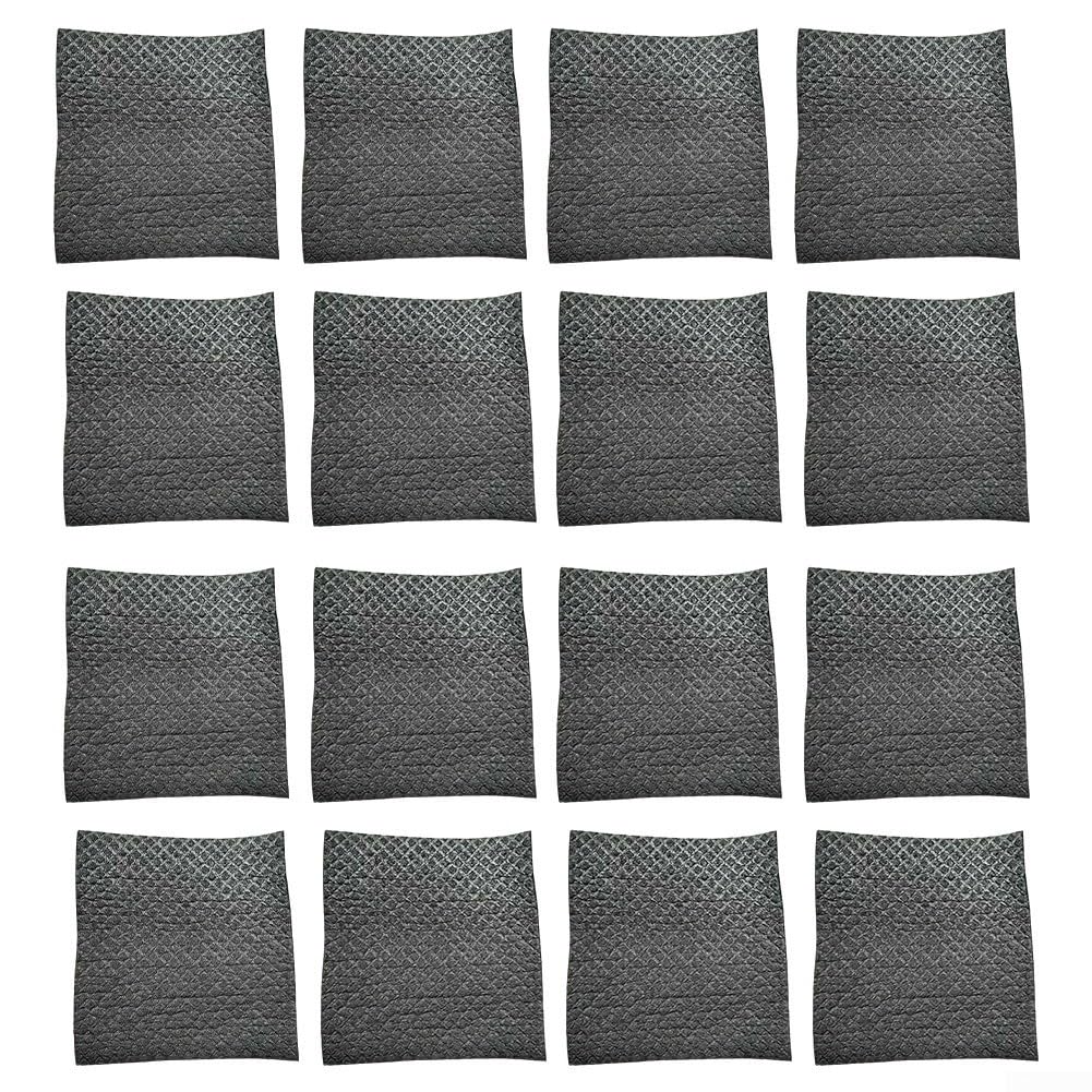 Chiffons suédois en cellulose lot de 8 lavables 15x15 cm noir