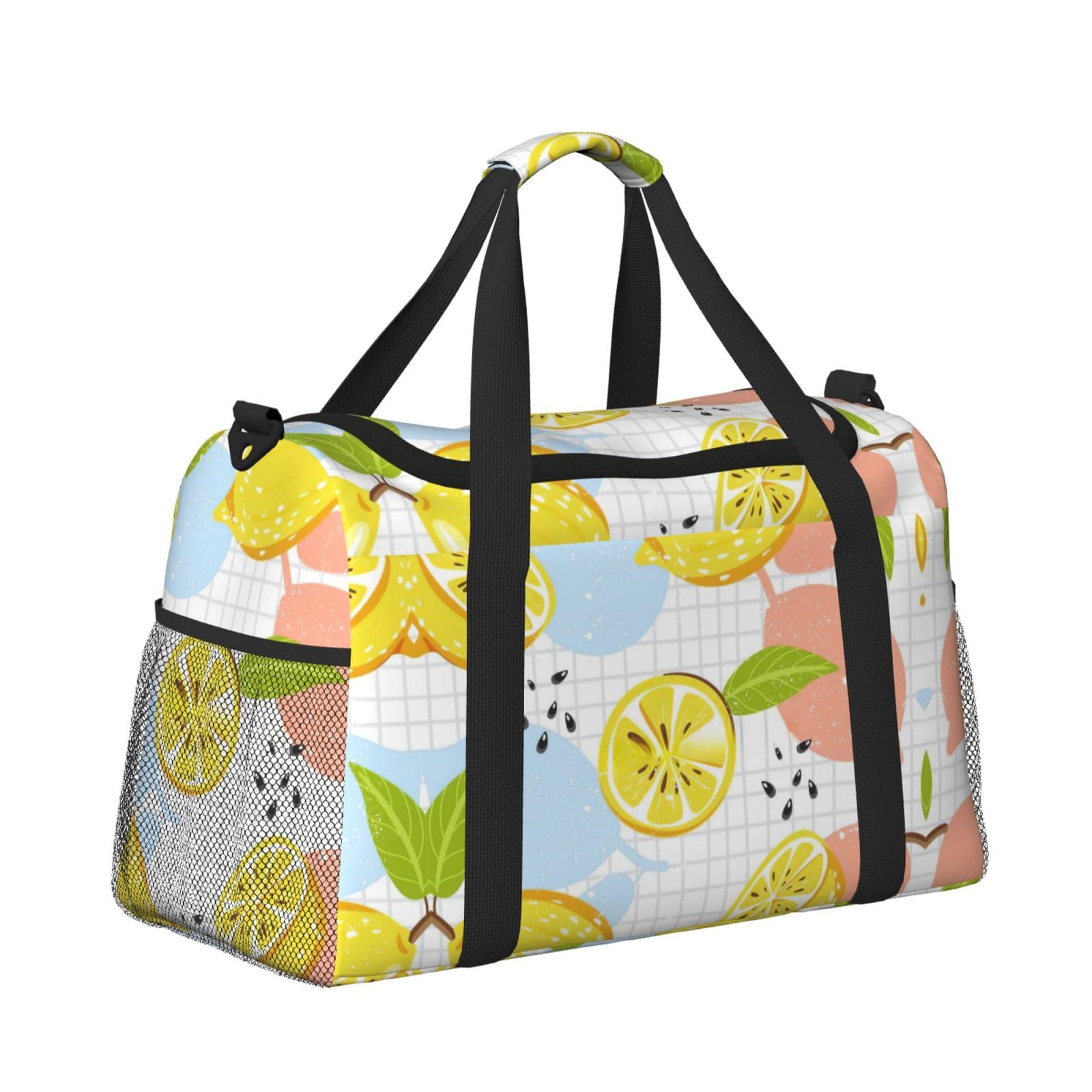 Owoce cytryna torba na ramię kobiety mężczyźni podróżna torba crossbody torebka torba na ramię torebki robocze codzienna torba hobo