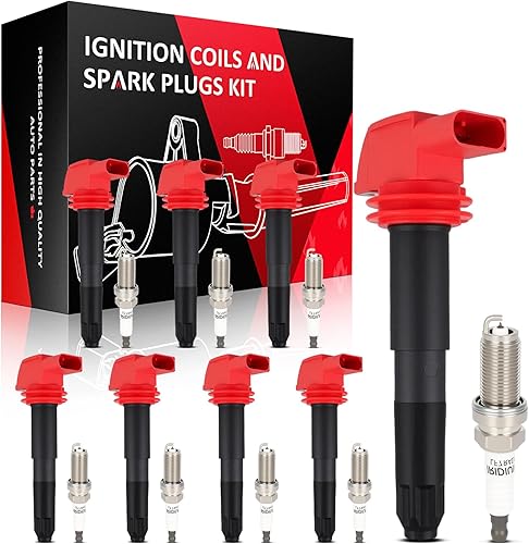 Miniatura 20 de Paquete de bobinas de bobina de encendido SCITOO compatible con Nissan Versa 1.8L 2007-2012 para Versa 1.6L 2009-2012 para FX50 5.0L 2009-2013 UF549