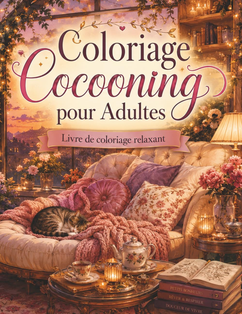 Coloriage Cocooning pour Adultes: Album de coloriage apaisant pour femmes et adultes avec décors élégants, ambiance douce, objets cosy et moments de calme