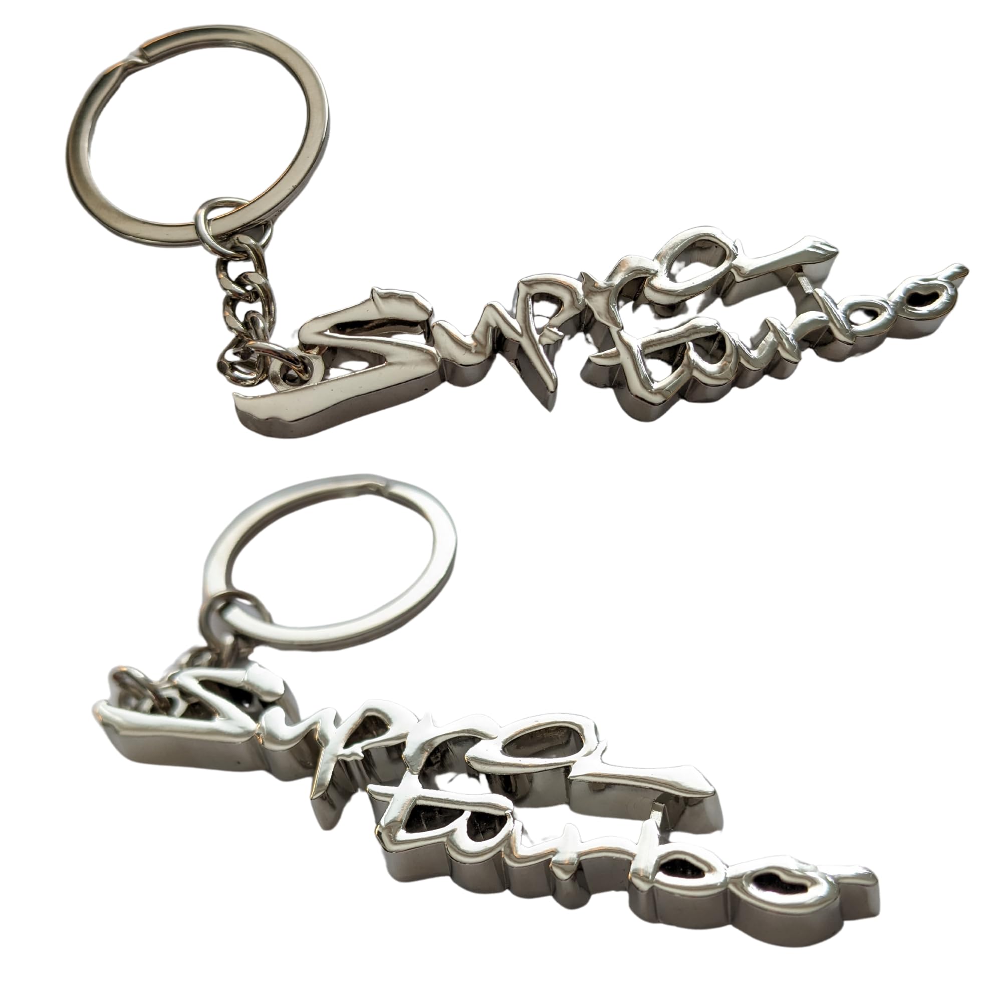 Supra Turbo' keychain for Toyota Supra Mk4 / A80, A70, A90, solid metal key chain, 2JZ JZA80