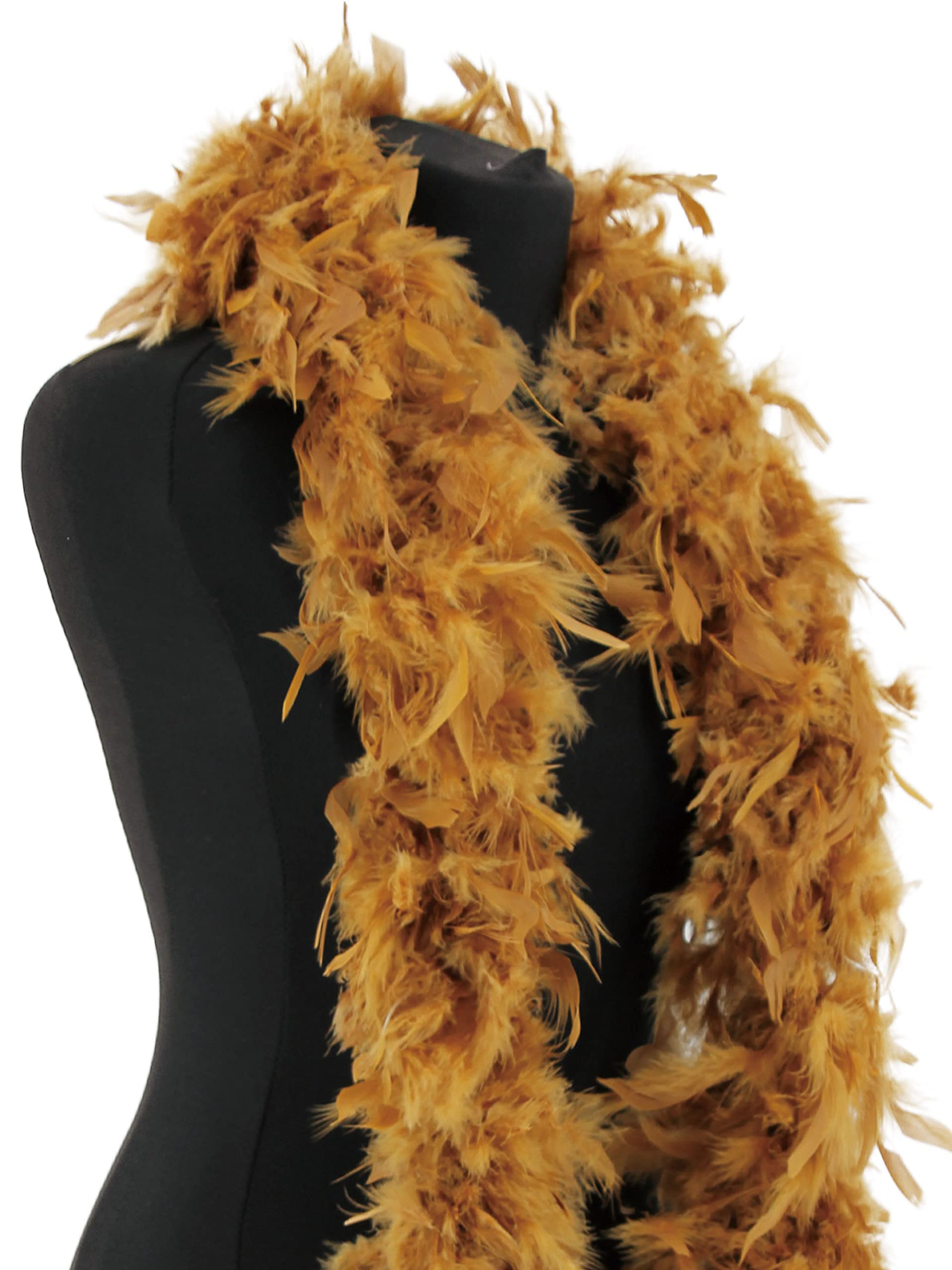 Luxury Gold Feather Boa - 80g -180cm