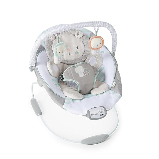 Ingenuity Baby Bouncer Seat with Vibration and Music - Landry The Lion