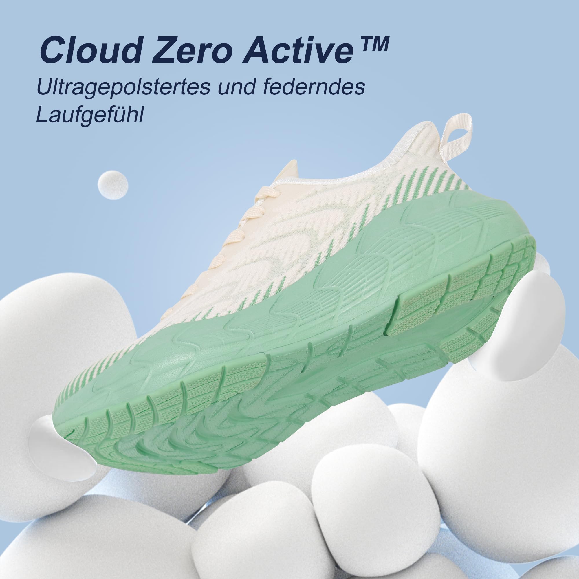 Hawkwell Cloud Zero Active Cushion für Damen, atmungsaktive Wanderschuhe, Tennisschuhe, leicht, rutschfest, modische Sneakers