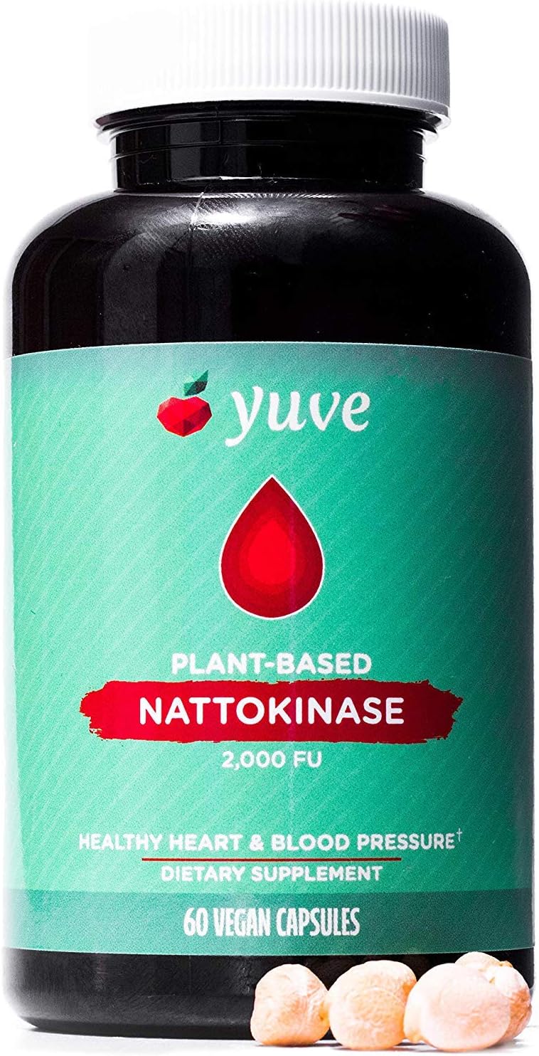 Yuve Vegan Nattokinase 2000 FU Supplement Cardiovascular