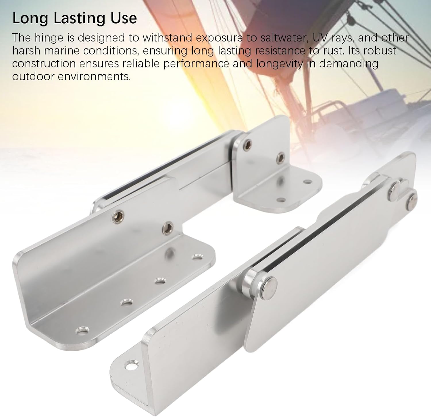 Focket 2PCS Boat Seat Mounting Hinge, Aluminum Alloy Anti Pinch Fold Up Boat Seat Hinge, Boat Bolster Seat Hinge, Boat Folding Seat Hinges for Yacht, Boat, Marine Seating Applications