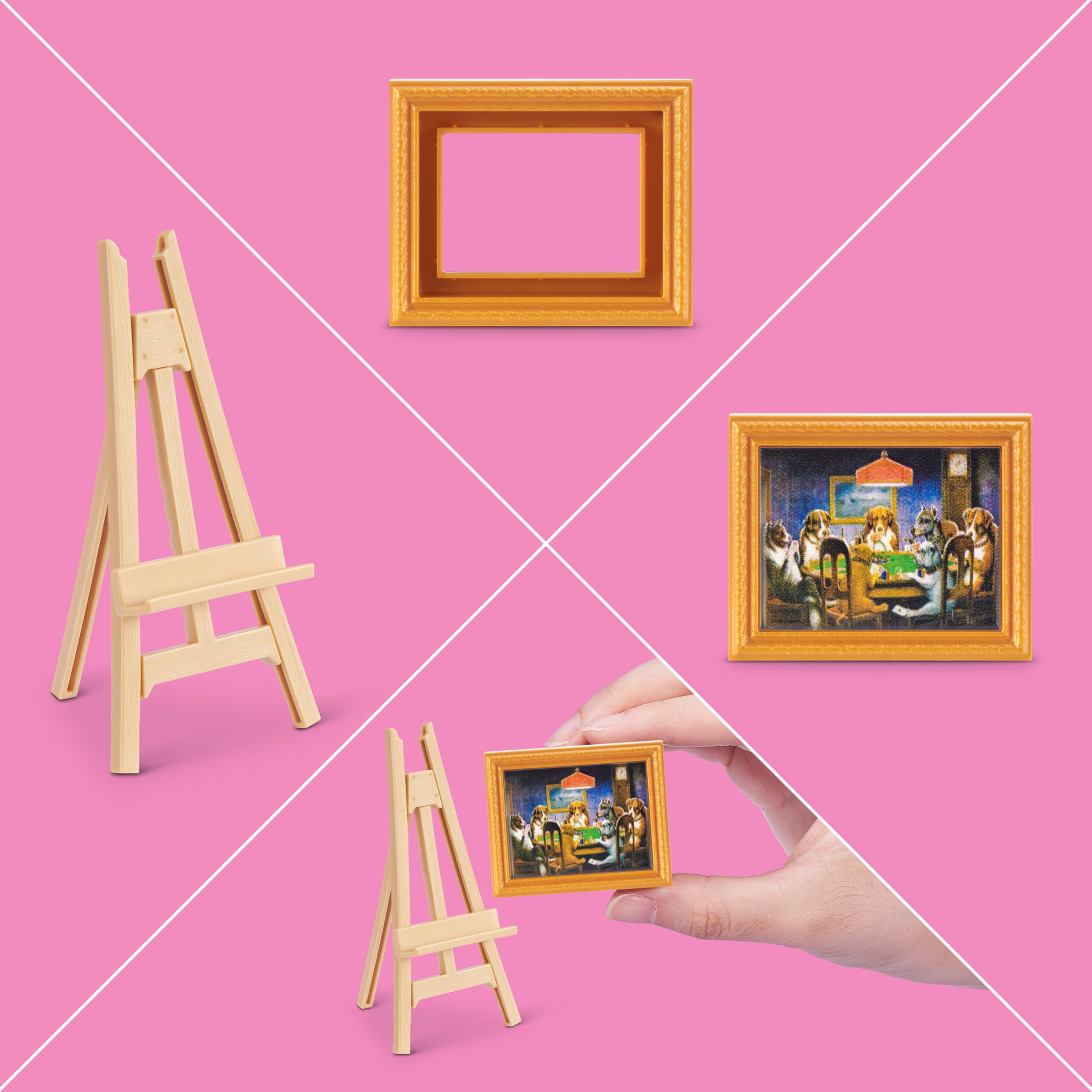 Mini Brands Create Mini Masterpieces Series 1, Cápsula 2 Pack de ZURU, Coleccionables de Miniaturas Reales de Obras Maestras, Cápsulas Misteriosas de Mini Obras de Arte Famosas y Accesorios — view 5