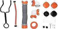 Vista 12 de Camco RhinoFLEX Kit de manguera para tanque totalizador de 3 pies - Incluye codo transparente de 90 grados, manguera de drenaje y 2 tapas