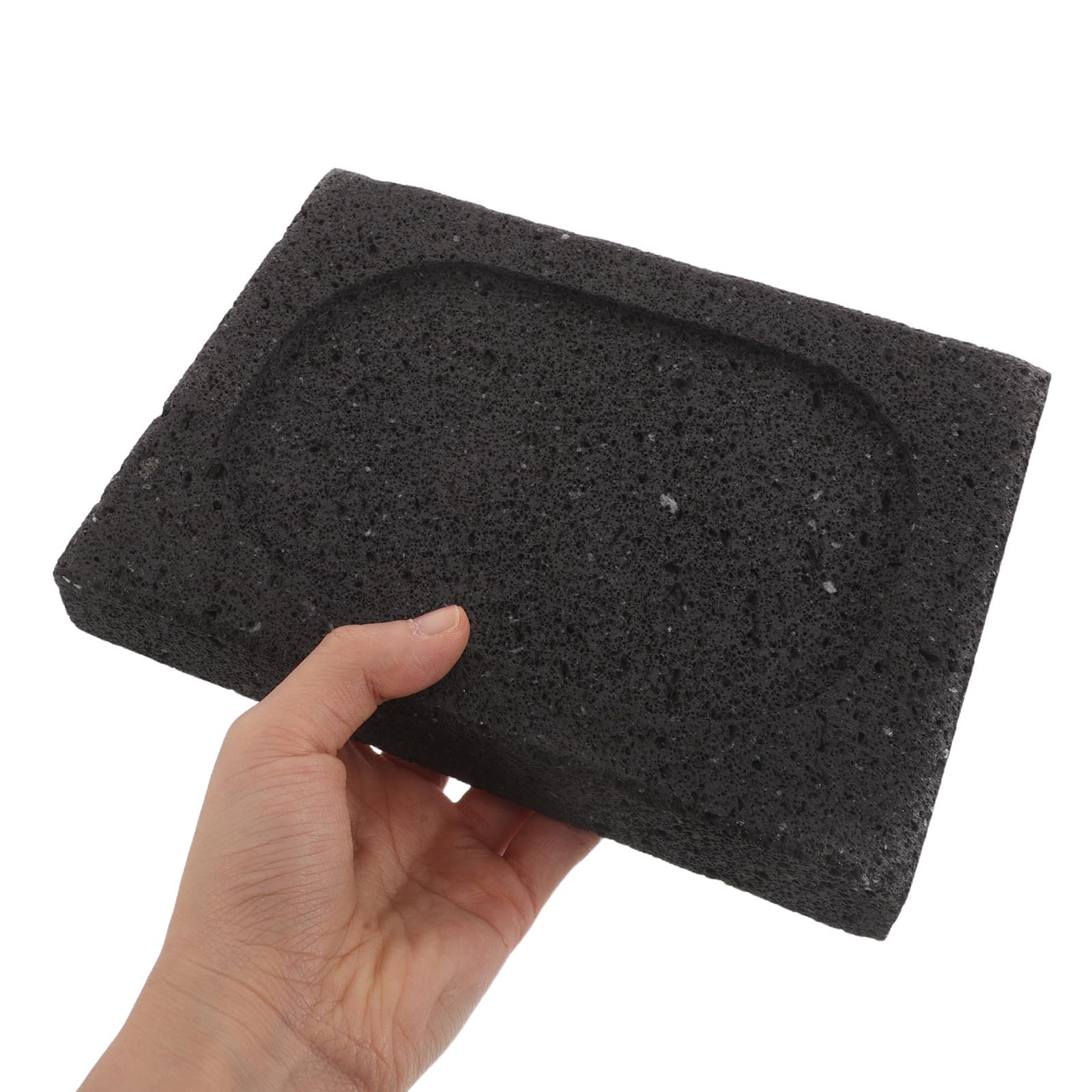 Toddmomy Pietra Lavica da Griglia Coreana Antiaderente Nera per Bistecca | Formato Piccolo, Cottura senza Fumo, per Uso Indoor e Barbecue, Adatta a Pesce e Frutti di Mare