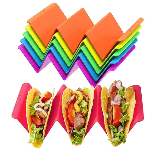 Aichoof Colorful Taco Holder Stands Set of 6 - Premium