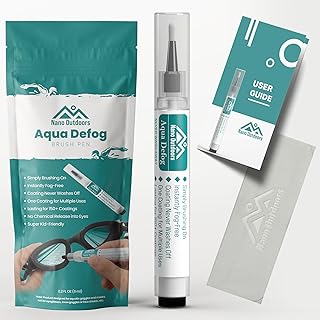 Antifog Spray, Semi-Permanent, Wash-Resistant, Aquatic Antifog Brush Pen for Swimming, Snorkeling, Scubing Goggles and Masks