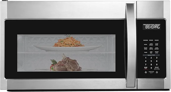 BLACK+DECKER EM044KB19 Over The Range Microwave Oven with One Touch, 1000 Watts, 400 CFM and Auto Cooking, OTR 1.9 Cu.ft