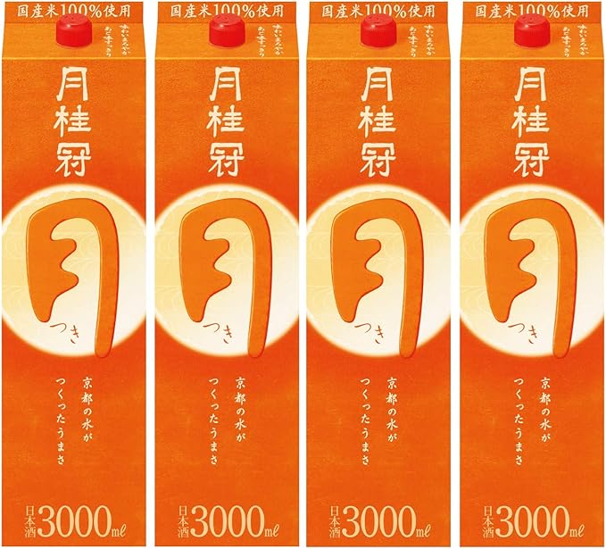 Amazon Co Jp 月桂冠 定番酒つきパック 日本酒 京都府 3000ml 4本 食品 飲料 お酒