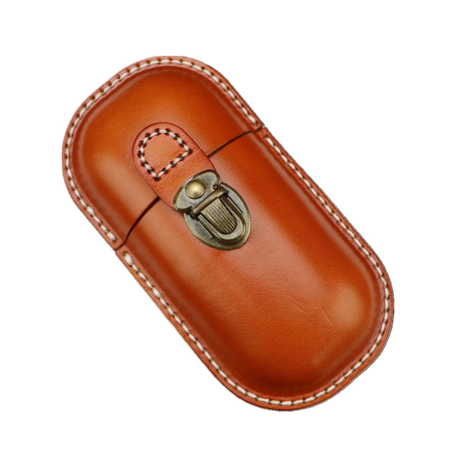 Leather Eyeglass Case Hard Shell Retro Men And Women Sunglasses Nearsighted Glasses Locking clasp Protection Box