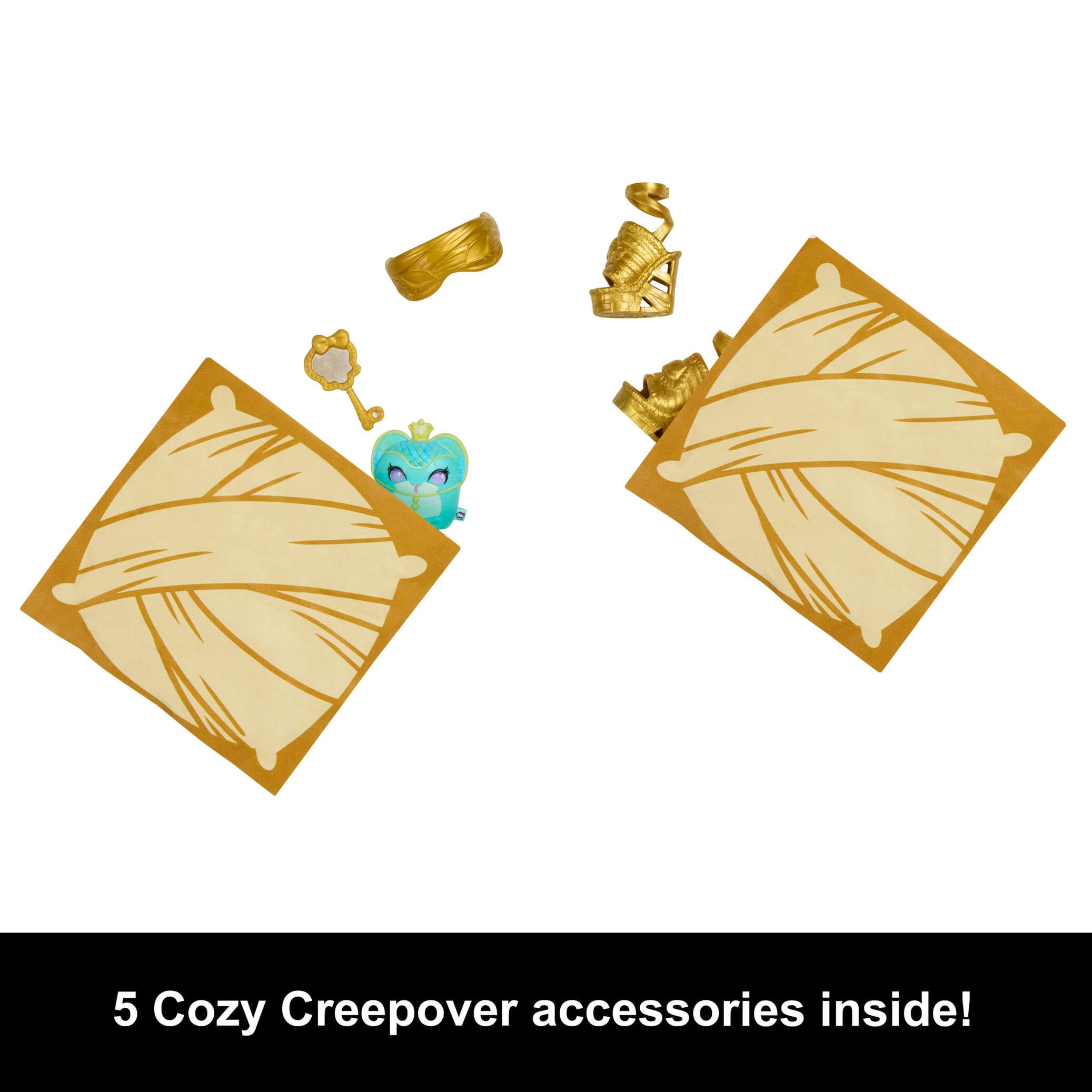 Monster High Buried Secrets Dolls and Accessories, Cozy Creepover Theme with Mystery Doll and 5 Unboxing Surprises (Characters May Vary), HYV64