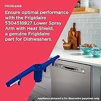 Vista 4 de Frigidaire 5304518927 Lower Spray Arm with Heat Shield for Dishwashers, Blue