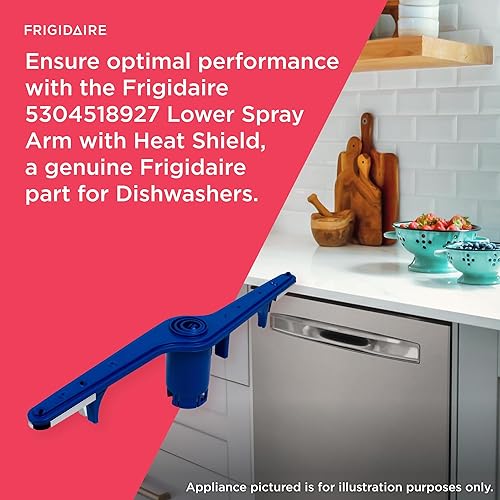 Miniatura 4 de Frigidaire 5304518927 Brazo de pulverización inferior con escudo térmico para lavavajillas, color azul